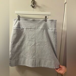 Elegant Light Gray A-Line Skirt Waist 19-23/RSB #10 Bin 2 EUC